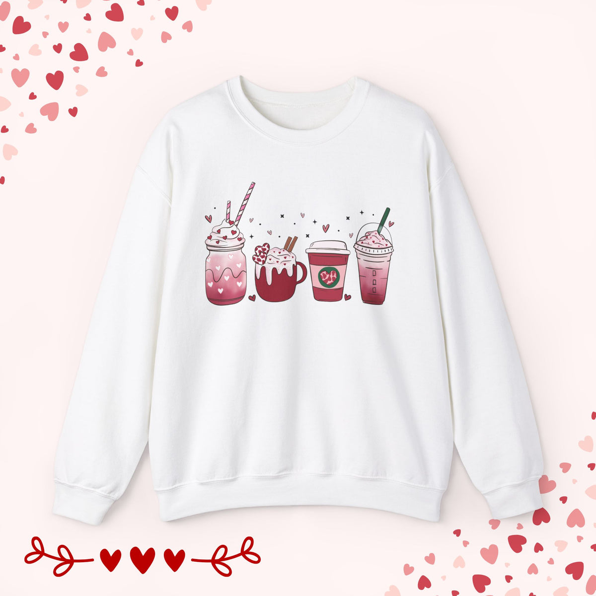 Coffee Cup Valentines Sweatshirt