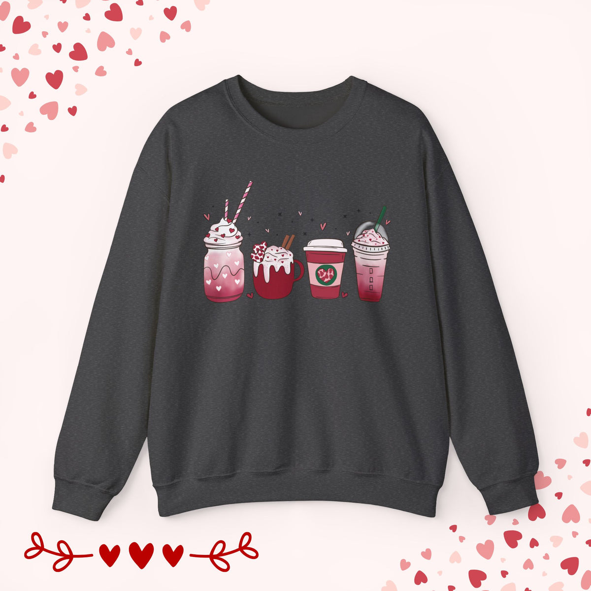 Coffee Cup Valentines Sweatshirt