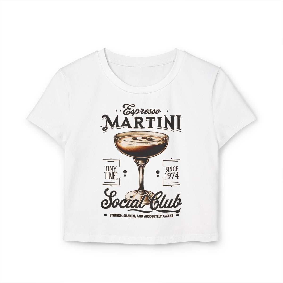 Expresso Martini Crop Baby Tee