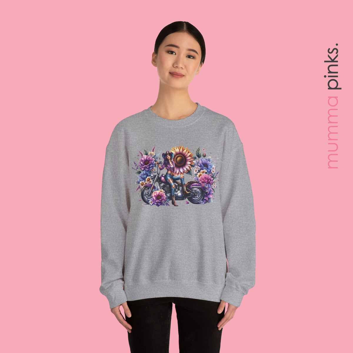 Cowgirl Floral Sweatshirt, Western Style Sweatshirt