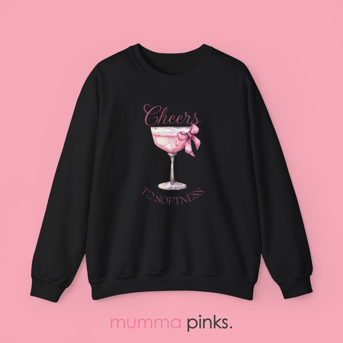 Cheers to Softness Coquette Aesthetic Sweatshirt