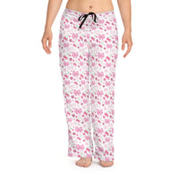 Bows, Cherries & Hearts White PJ Pants