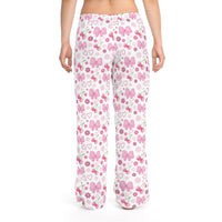 Bows, Cherries & Hearts White PJ Pants