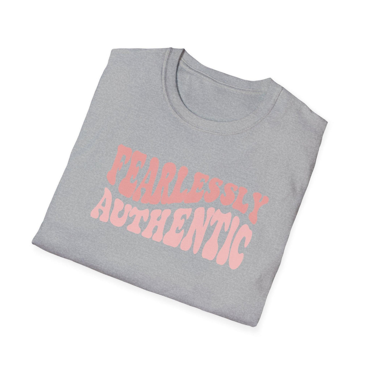 Fearlessly Authentic Graphic T-shirt, Slogan Graphic Tee, Statement Graphic T-Shirt, Text T-Shirt AU