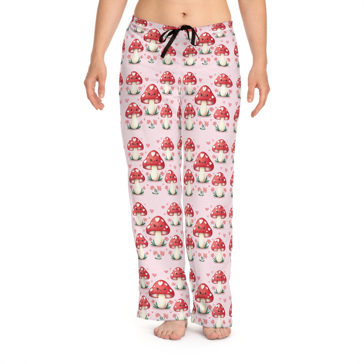 Valentine Heart Mushrooms PJ Pants