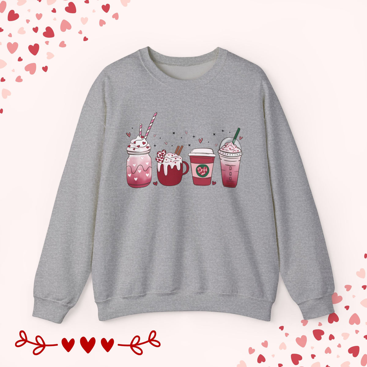 Coffee Cup Valentines Sweatshirt