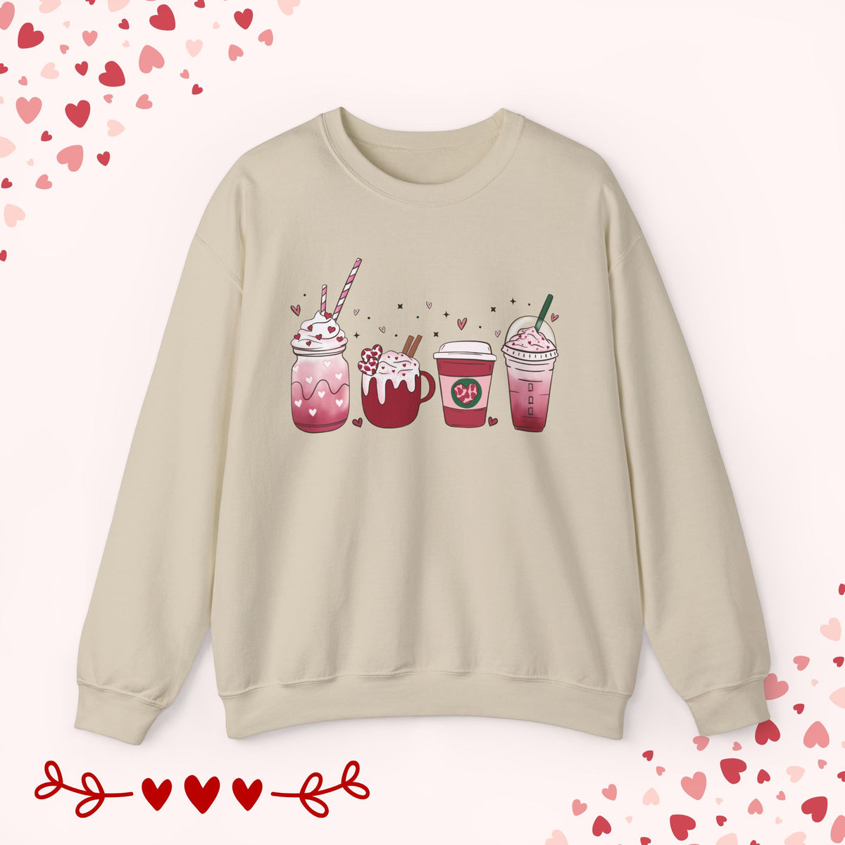 Coffee Cup Valentines Sweatshirt