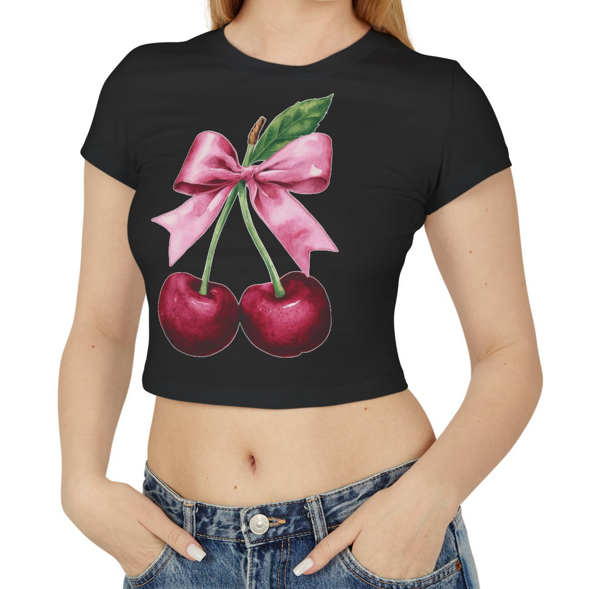 Cherry Valentines Baby Tee