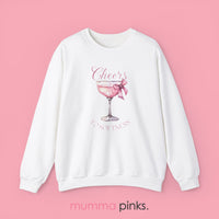 Cheers to Softness Coquette Aesthetic Sweatshirt