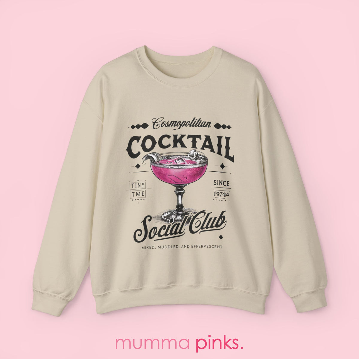 Cosmopolitan Cocktail Social Club Sweatshirt