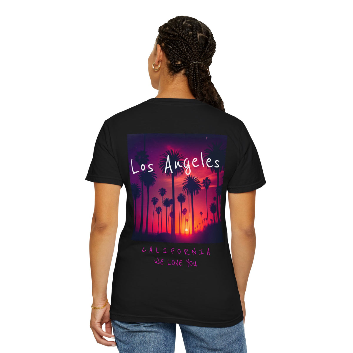 Los Angeles Sunset and Palm Trees T-shirt