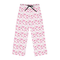 Bows, Cherries & Hearts White PJ Pants