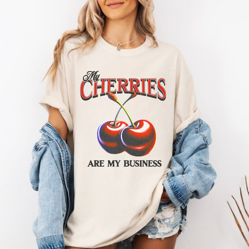 Cherries Humor Comfort Colours T-Shirt