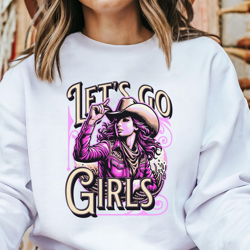 Lets Go Girls! Long Live Cowgirls Graphic Sweatshirt Cowgirls sweatshirt, Long Live Cowgirls sweatshirt, Cowgirl Lovers Gift, Bachelorette Cowgirl Shirt Media 1 of 7