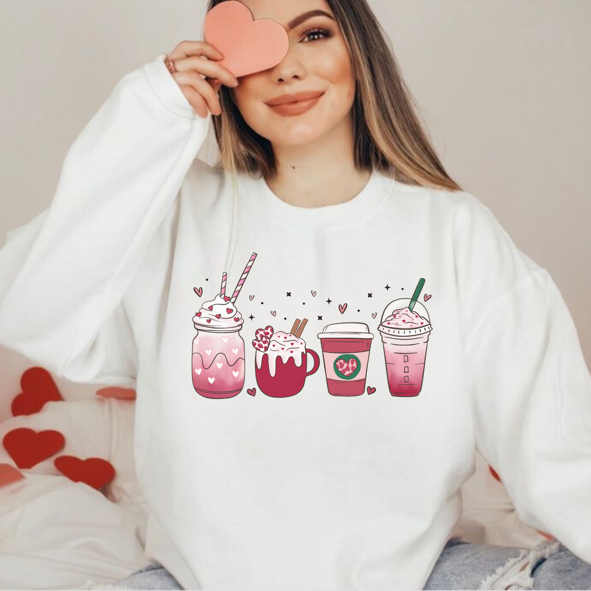 Coffee Cup Valentines Sweatshirt